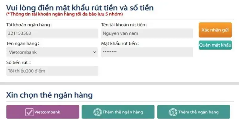 Đánh giá hình thức nạp và rút